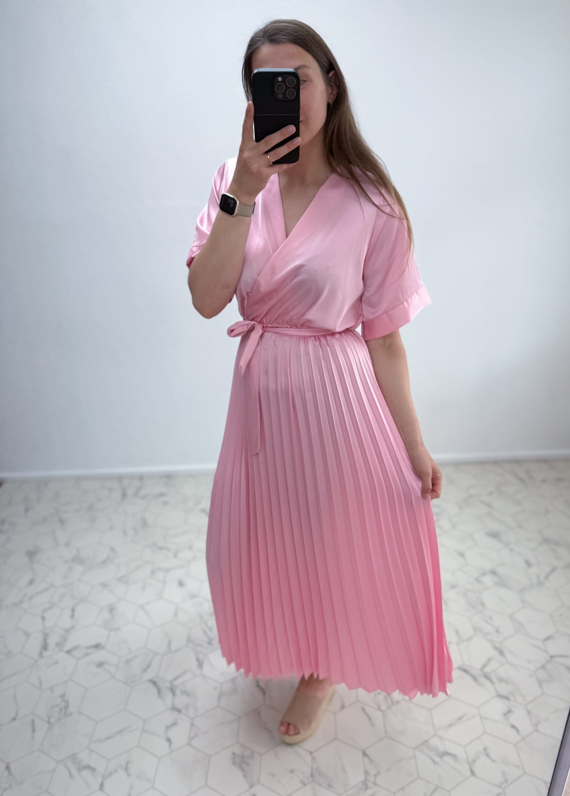 Roosa siidjas kleit - Image 3